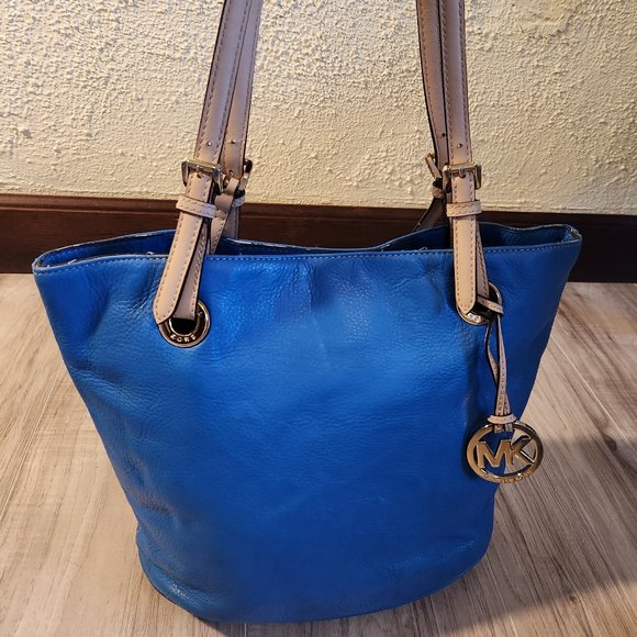 Michael Kors Handbags - Michael Kors Blue Leather Shoulder Bag Purse